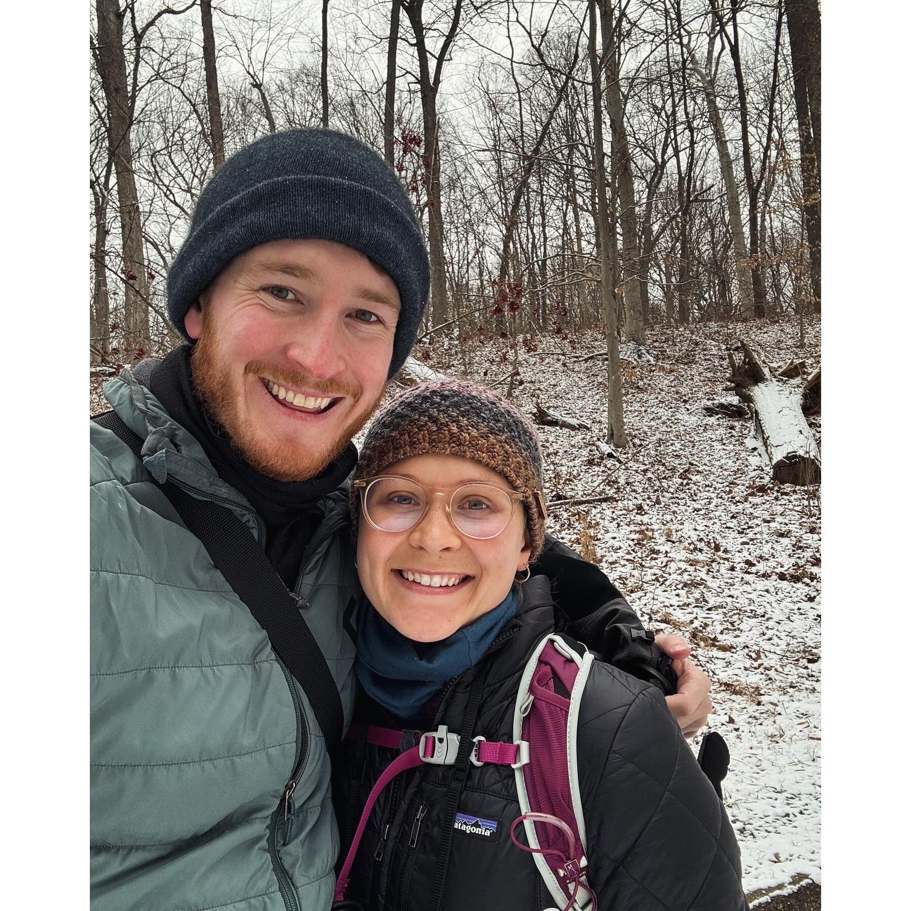This Cali boy and FL gal really cannot get over how cool snow is.
