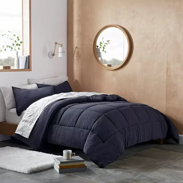 UGG® Devon 3-Piece Reversible King Comforter Set in Navy