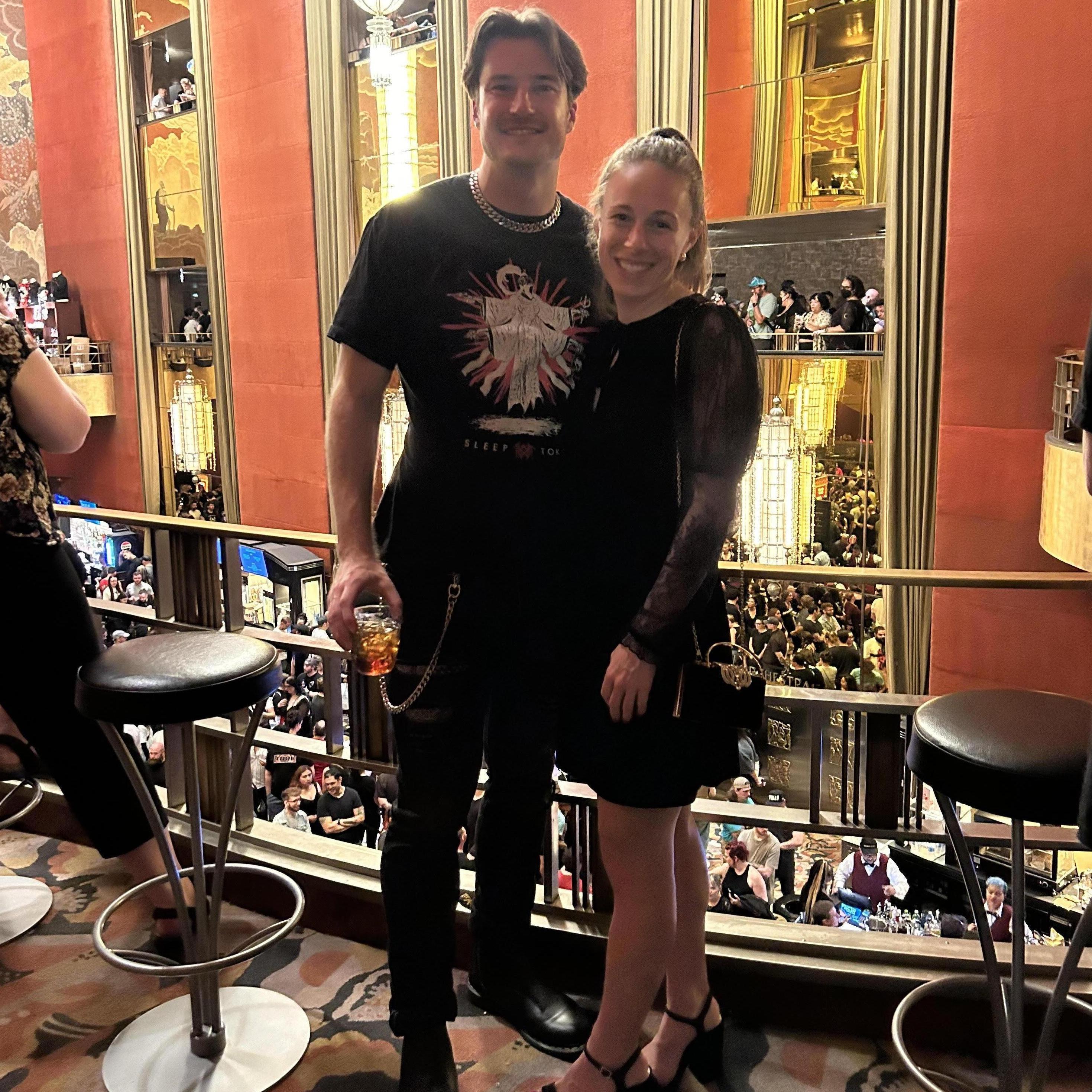 At Rockefeller Center to see Sleep Token - one of Adam's favorite bands.