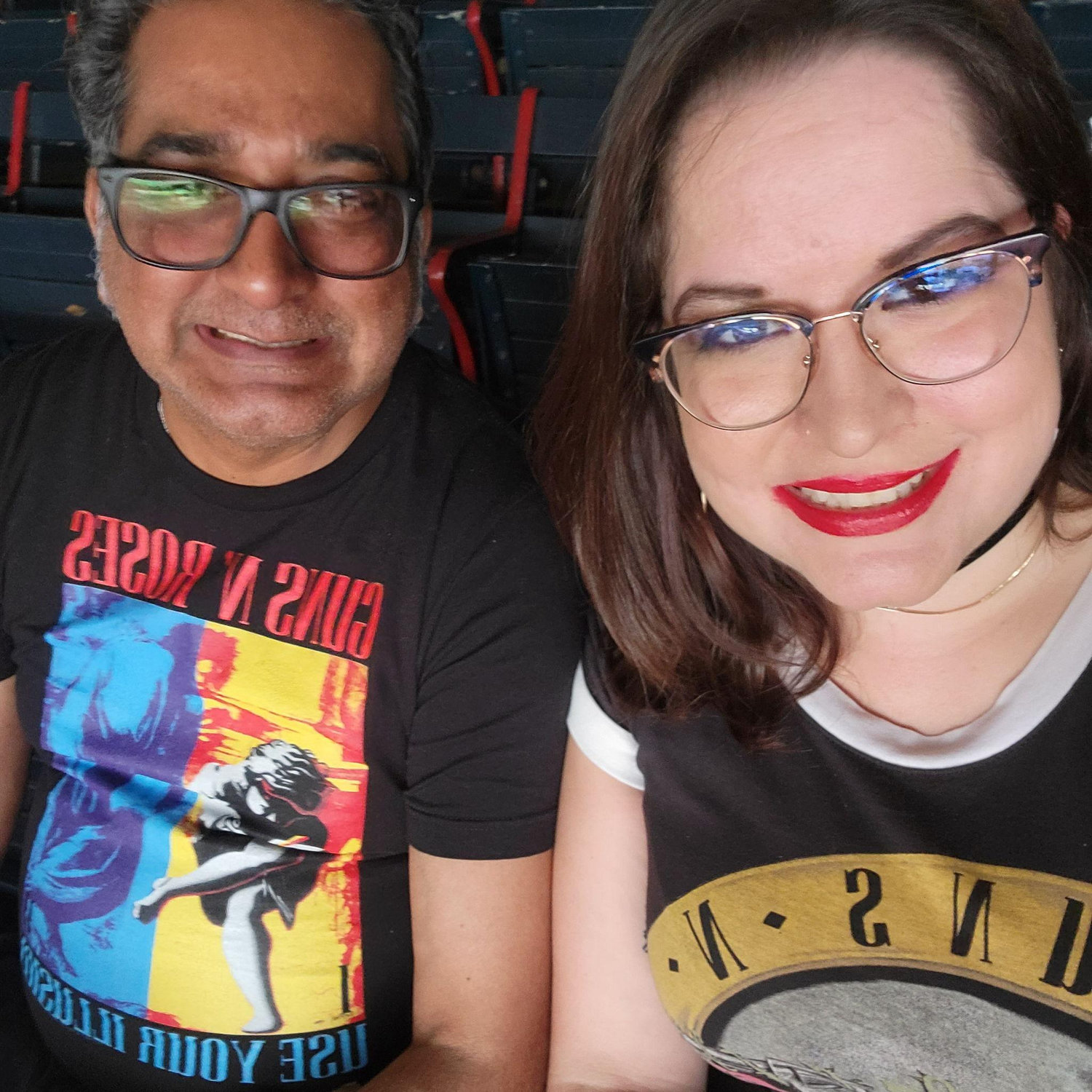We’ve also rocked out at some amazing concerts together: Rascal Flatts, Darius Rucker, Candlelight symphony, Guns N’ Roses, Journey and Def Leppard. We’ve loved every show together.