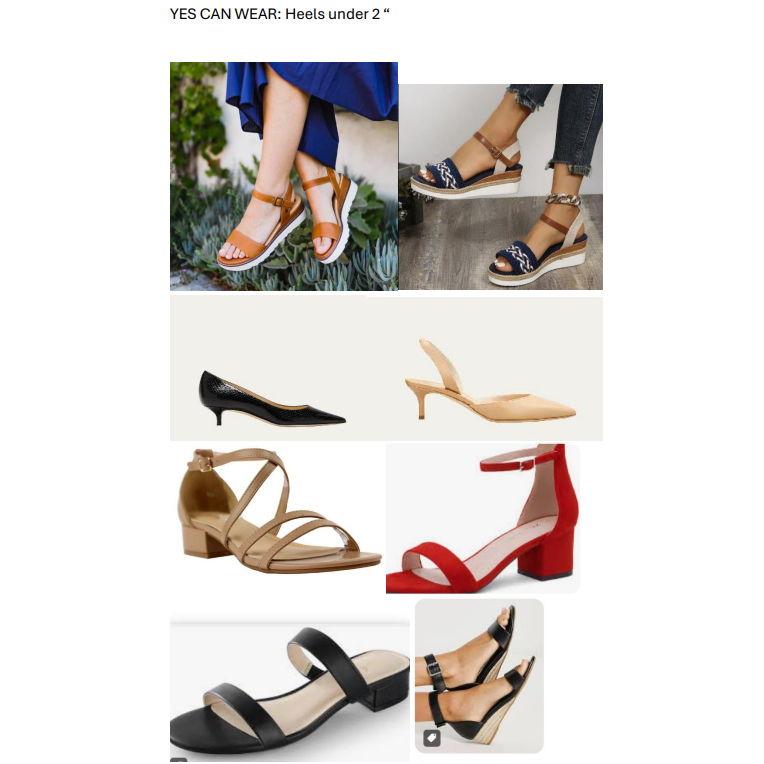 Examples of heels you CAN wear