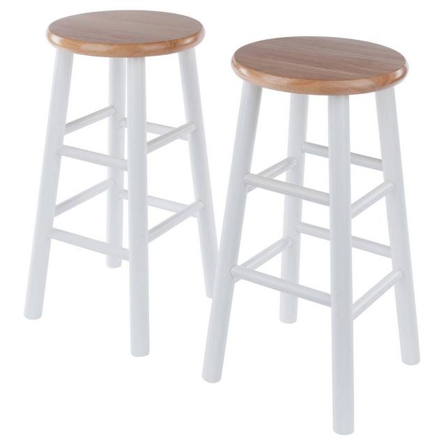 2pc 24" Tabby Bar Stool Set White - Winsome