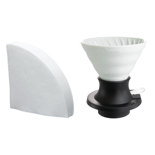 Hario V60 Ceramic Immersion Dripper "Switch", 200ml White
