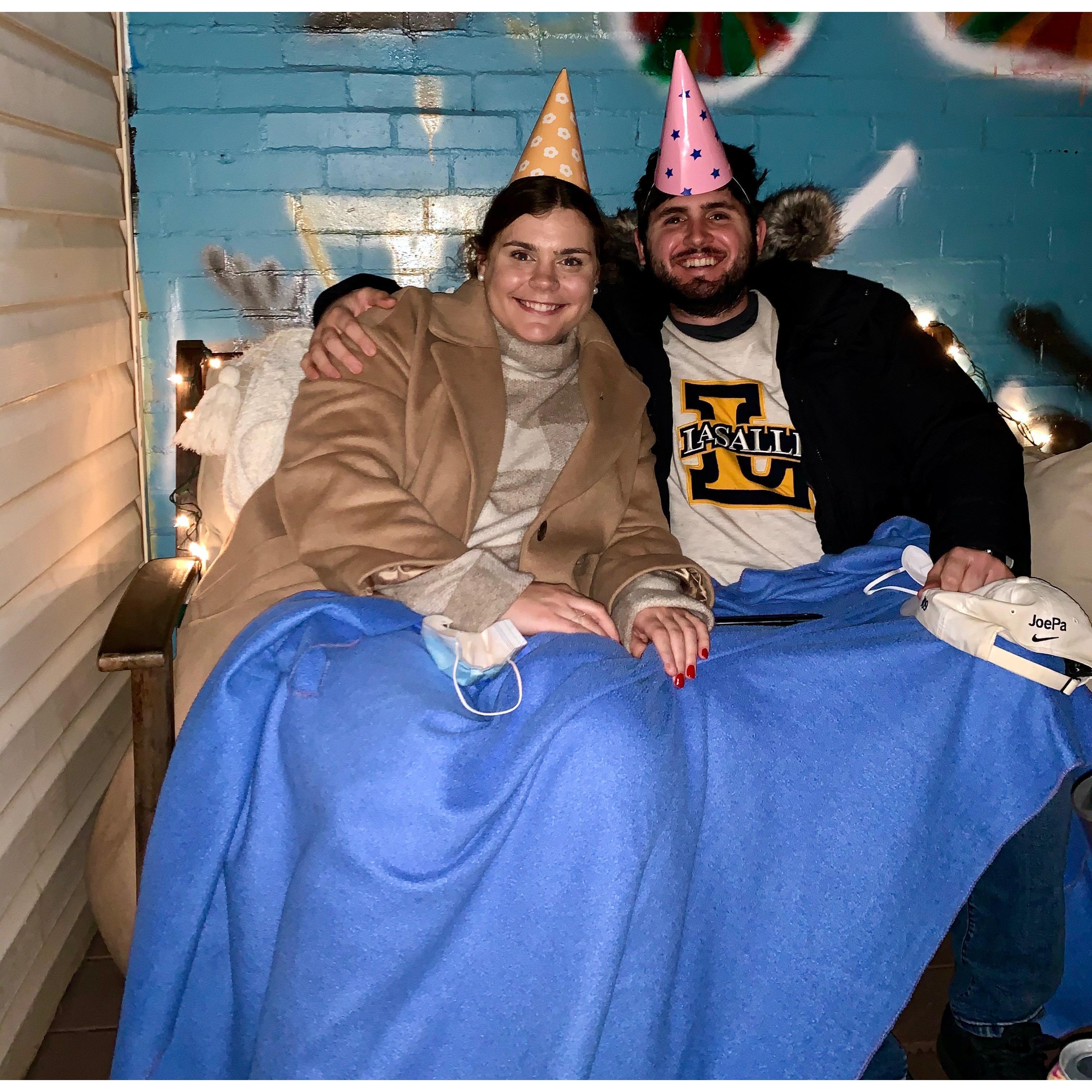 A very Covid Thanksgiving 2020 and celebration of Coco's brother's birthday.