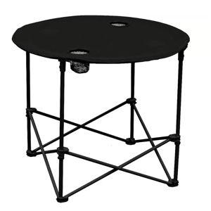 Black 2 Cup Holder Collapsible Round Table