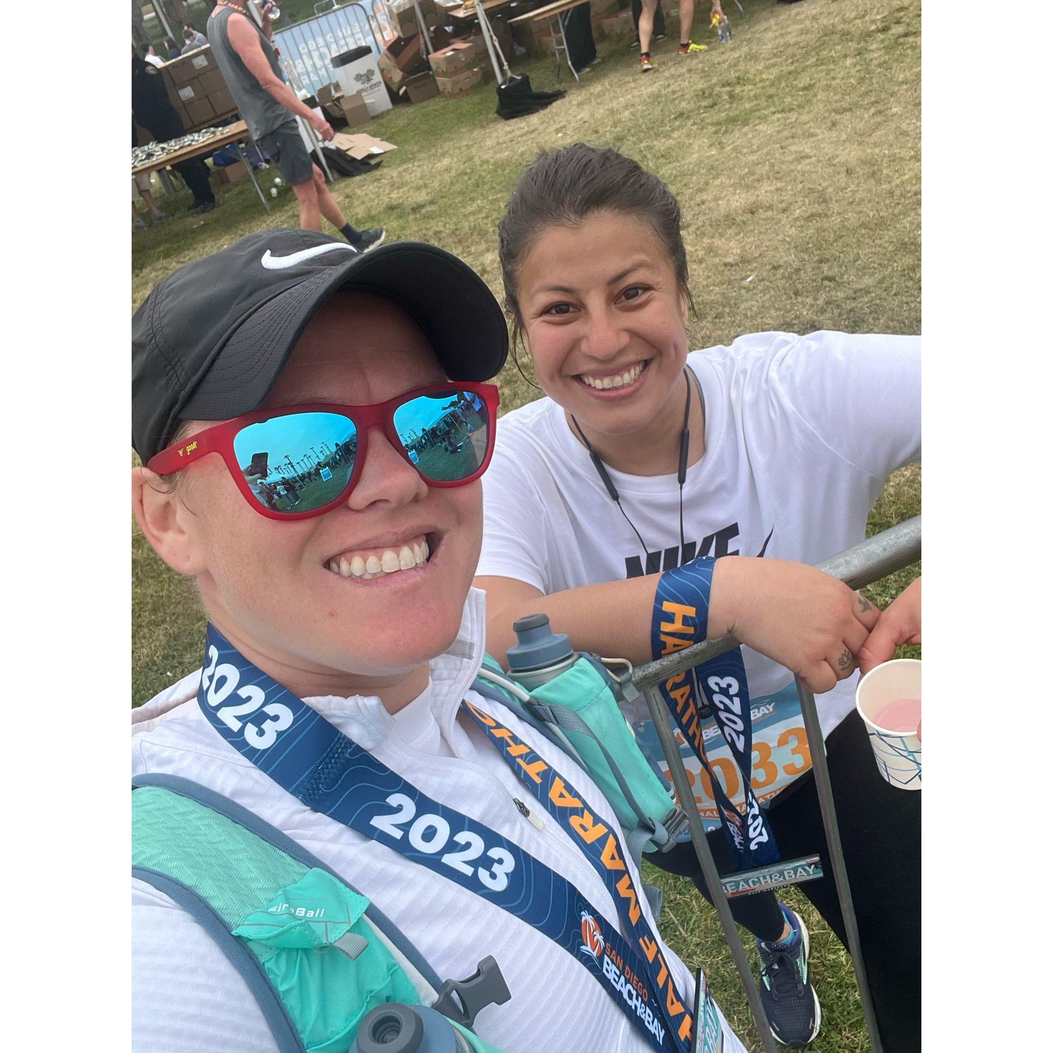 Our first marathon together