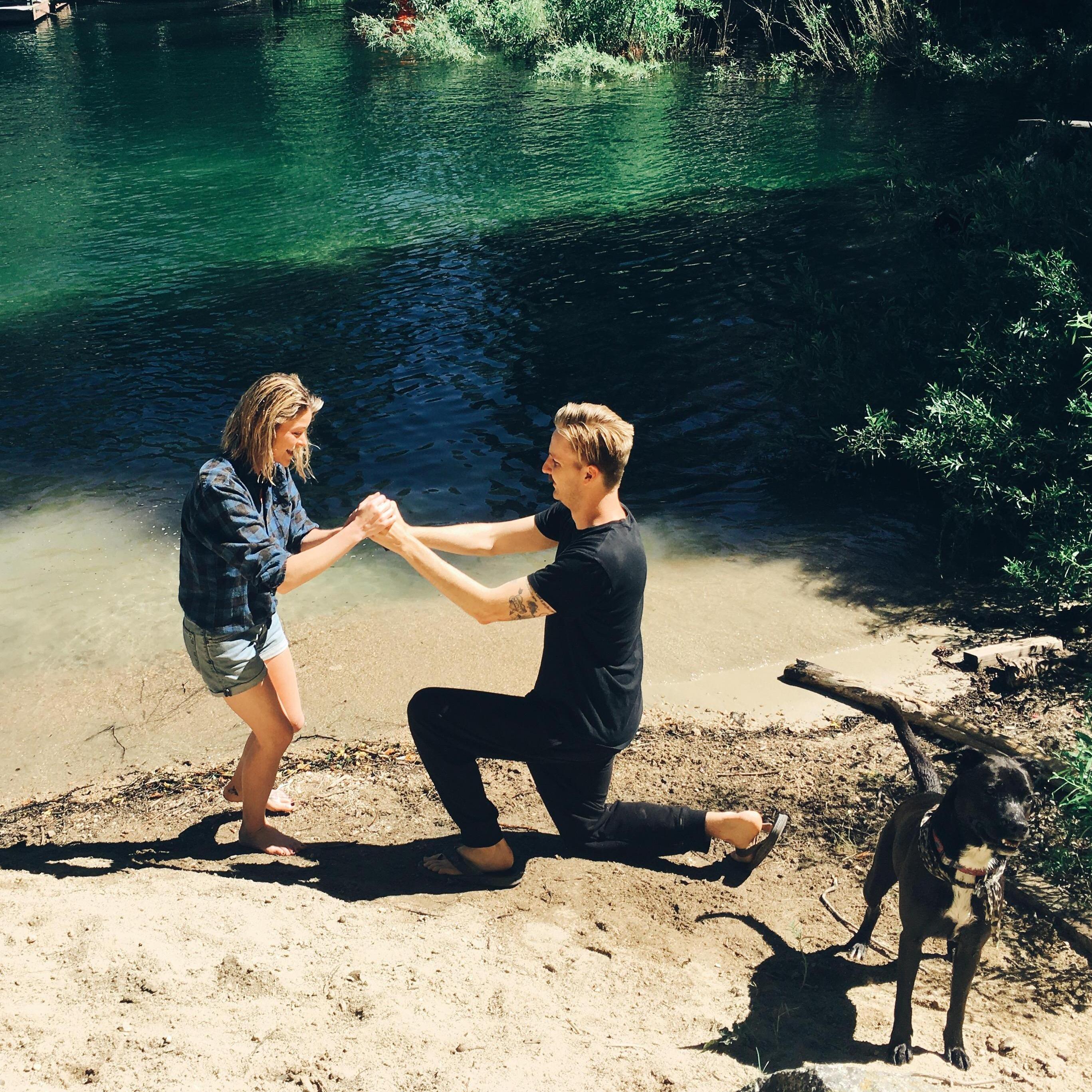 The big YES! And our amazing guard dog, Anna.