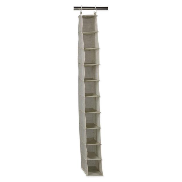 Household Essentials® 10-Pocket Hanging Shoe Organizer in Tea Fog