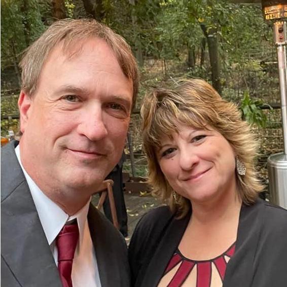 At Caitlin and AZ's wedding