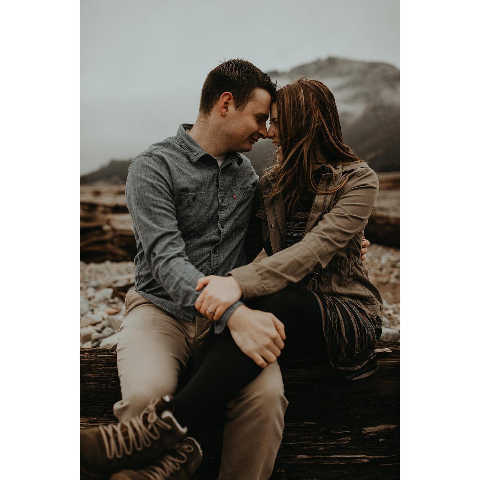 Engagement photos on Snoqualmie!