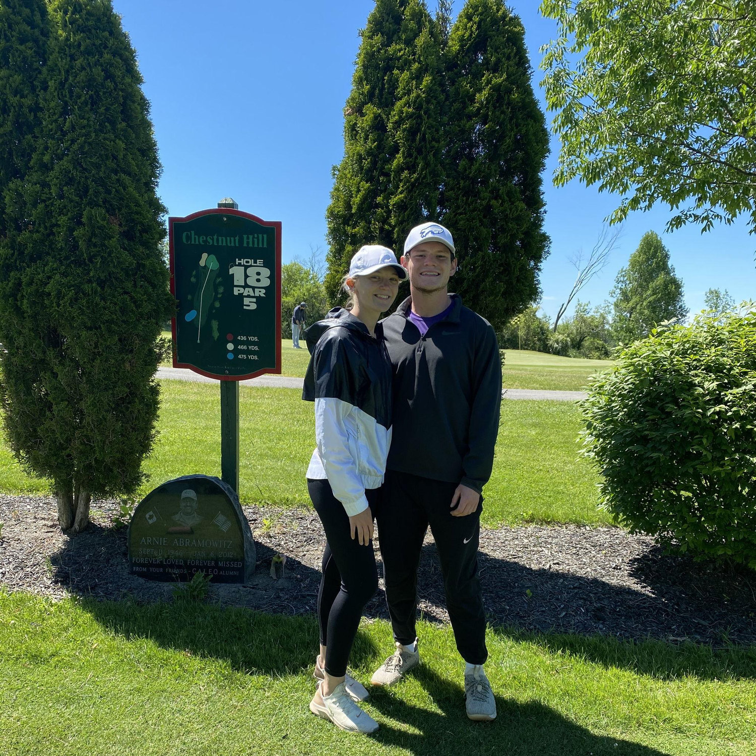 Our first round of golf together