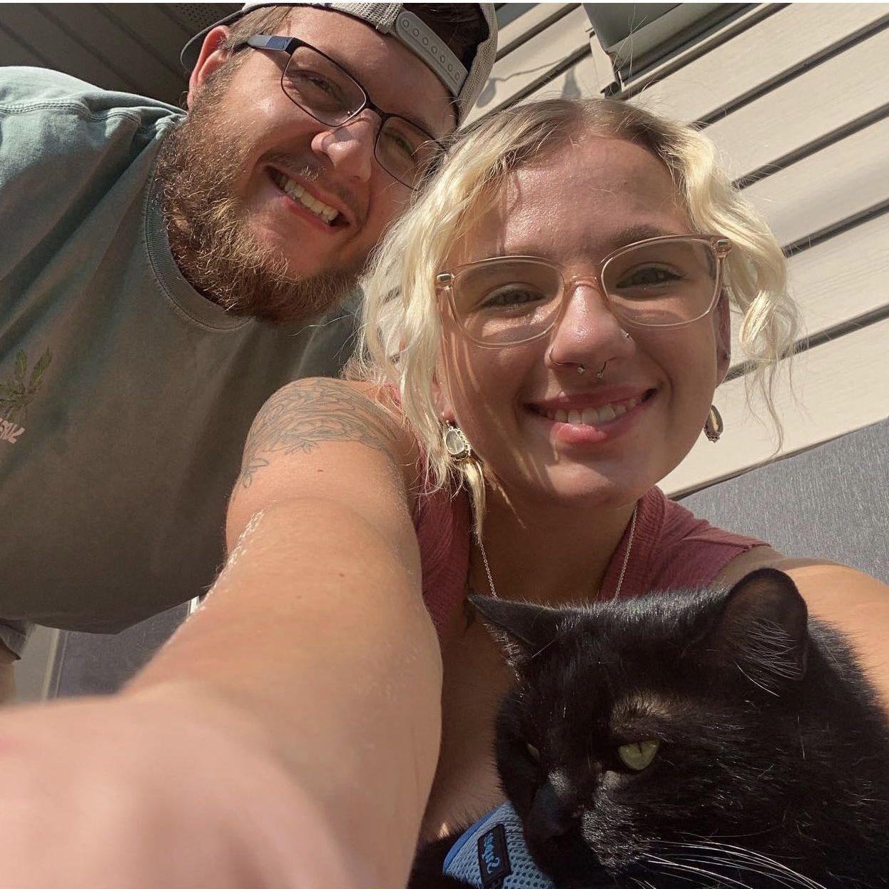Ethan and Sydney with Cougar