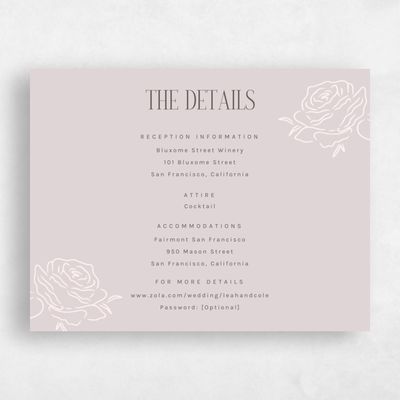 Purple Floral Wedding Enclosure - Silvana
