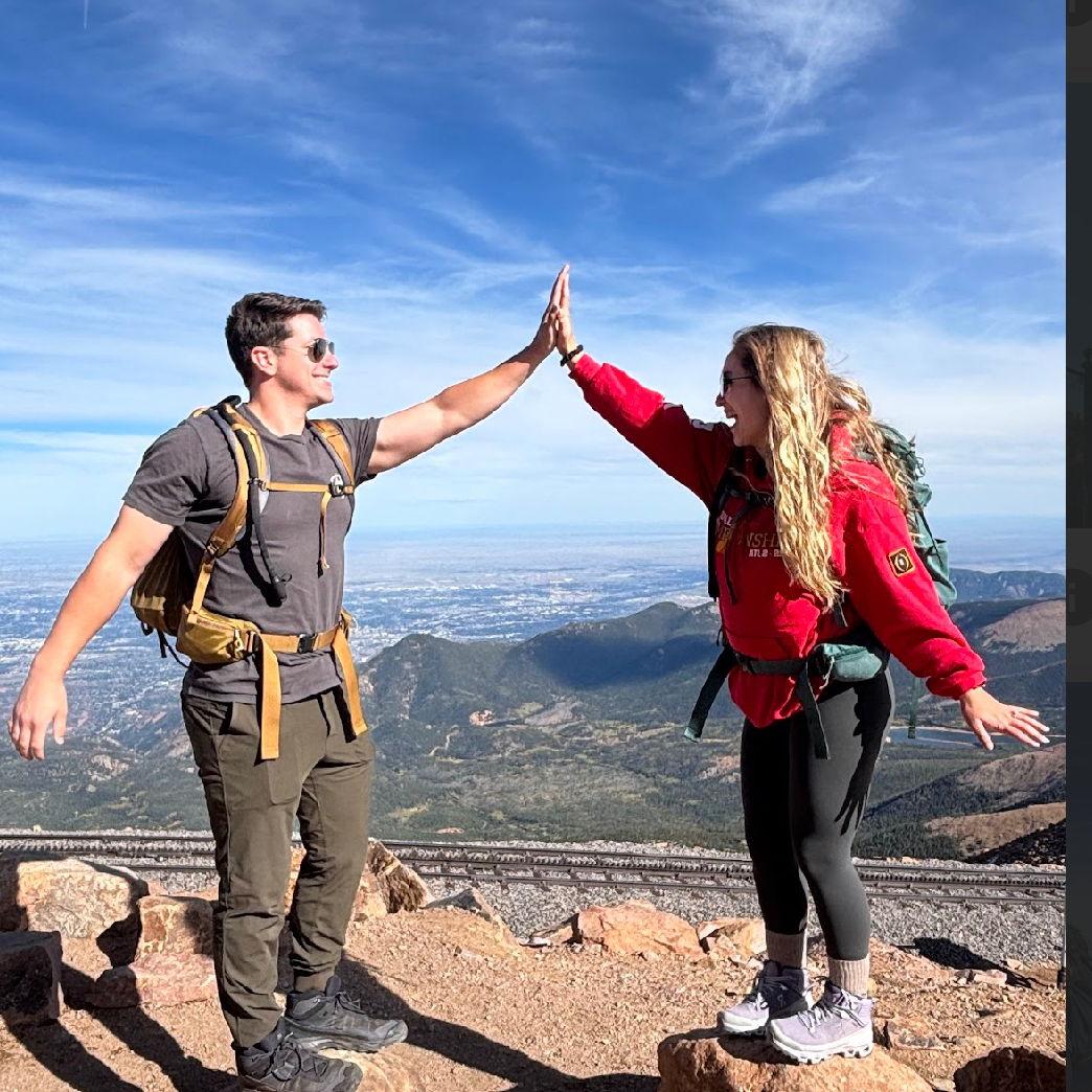 the top of Pike's Peak