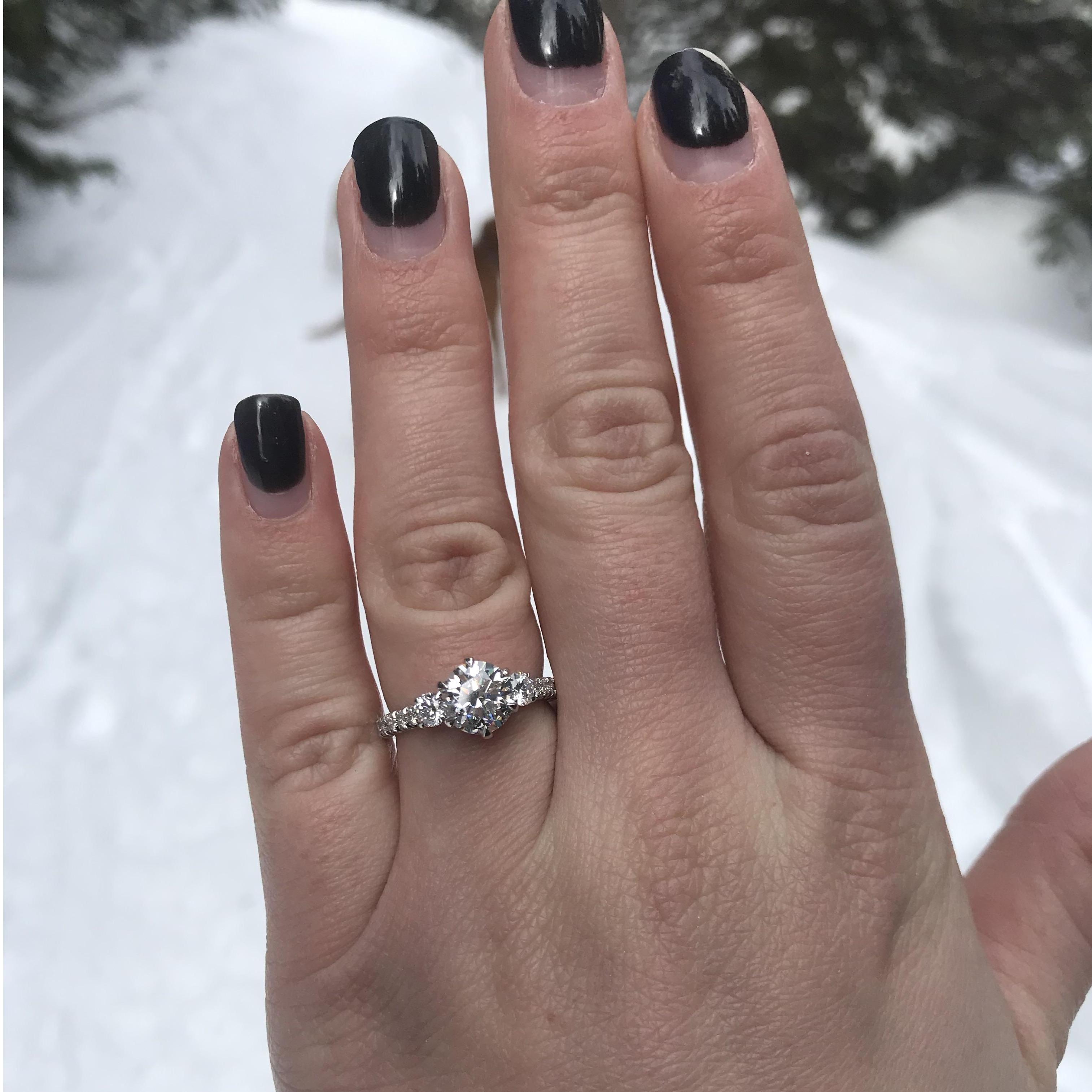 Here's some real life shit; my grown out nail polish and swollen ass fingers on the day I SAID YUH.