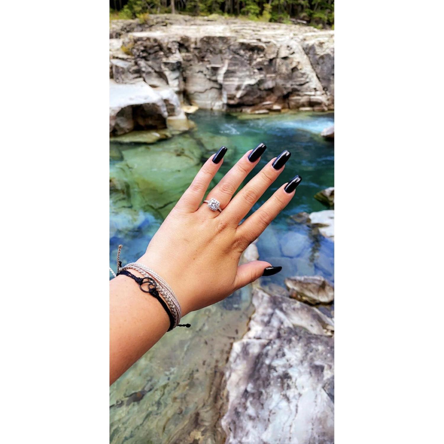 FINALLY!! the day we got engaged 8/11/20 💗