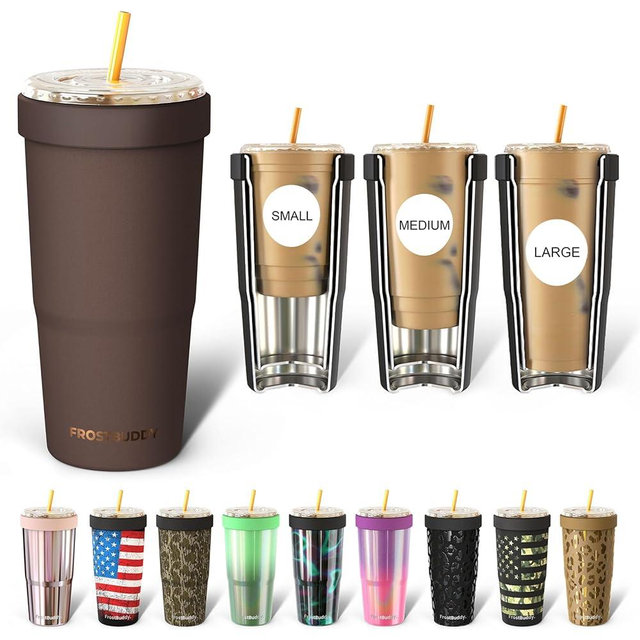 Frost Buddy Togo Buddy | 30 oz Stainless Steel Vacuum Insulated Tumbler | To Go Coffee Cup – Reusable, Iced Coffee Cups, Travel Mug, Thermal Cup for Hot & Cold Drinks, Dunkin Cup (Espresso)