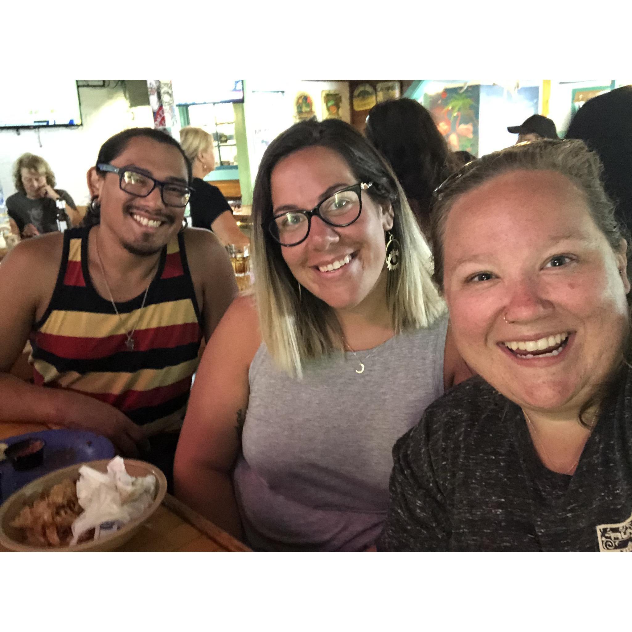 Pre-Hurricane lunch at the Bay