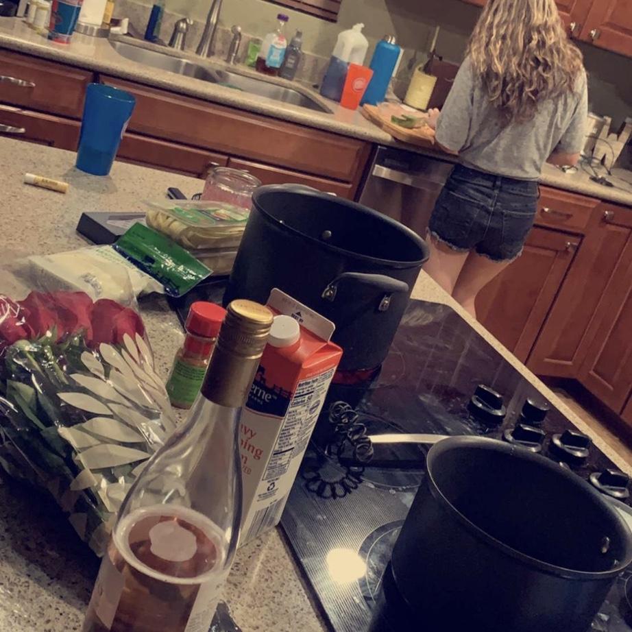 Romantic Dinner
February 29th, 2020
(Chicken Alfredo became a celebratory dinner in our relationship after this night)