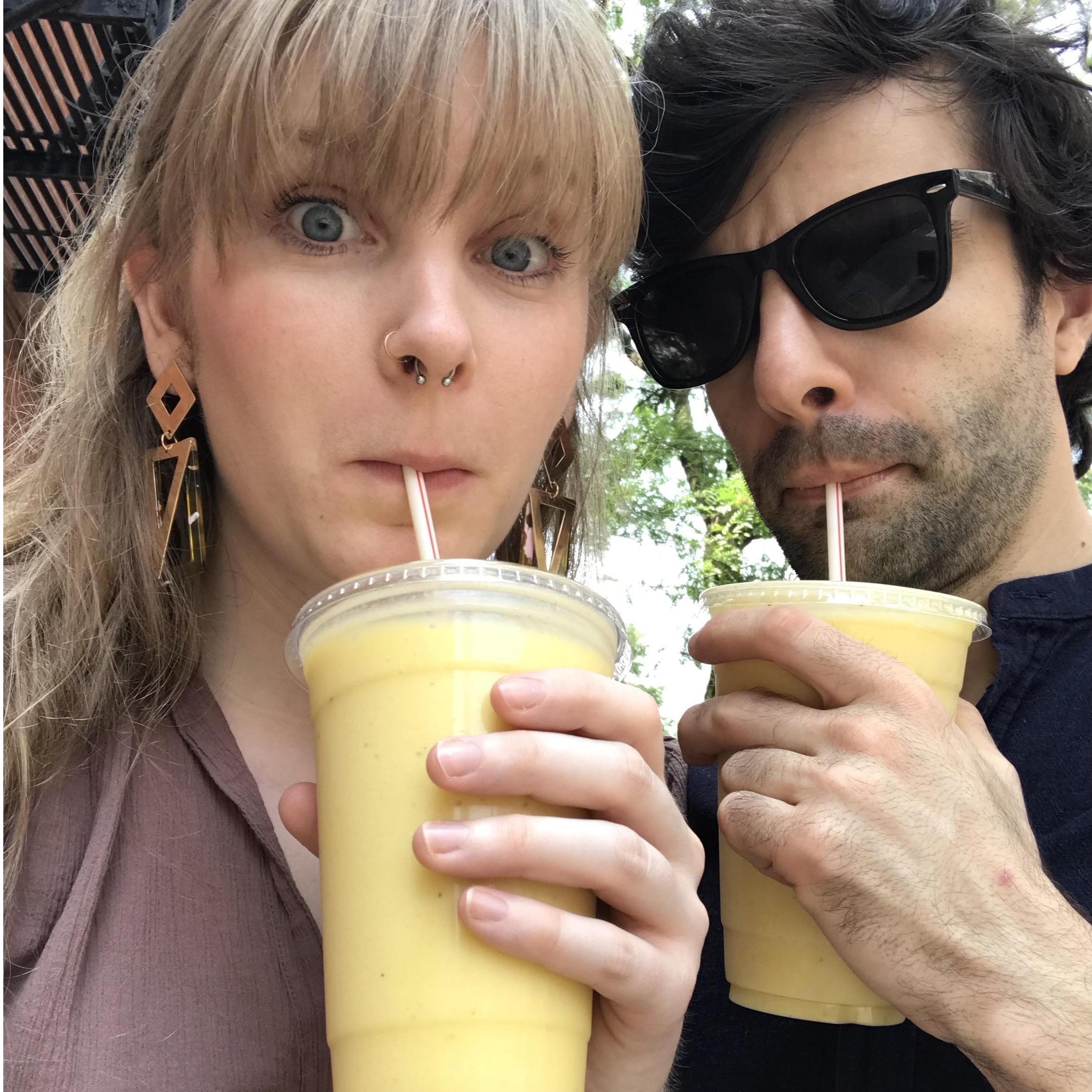 Smoothies from a bodega, NYC, summer 2019.