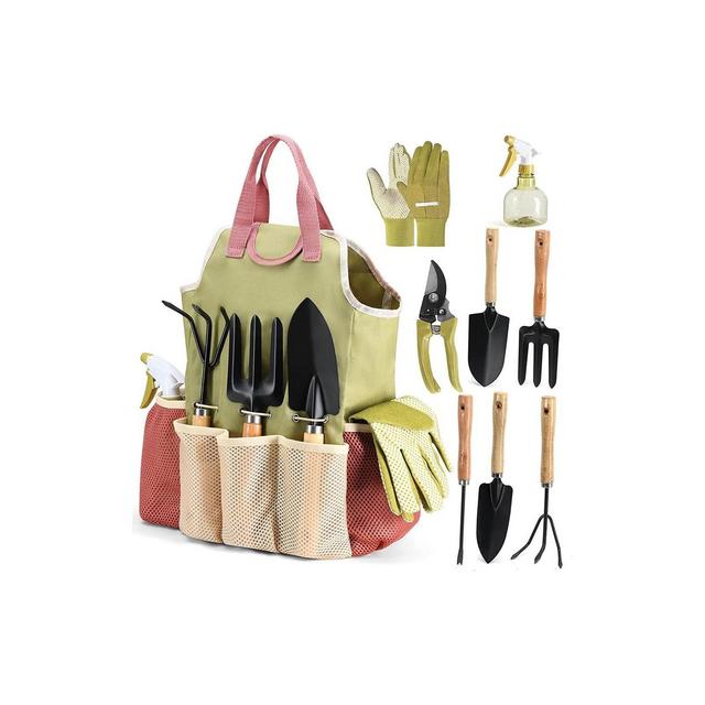 Gardening Tools Set of 10 Pieces - Complete Garden Tool Kit Comes with Bag, Gloves, Garden Tool Set with Spray Bottle Indoors & Outdoors – Play22Usa