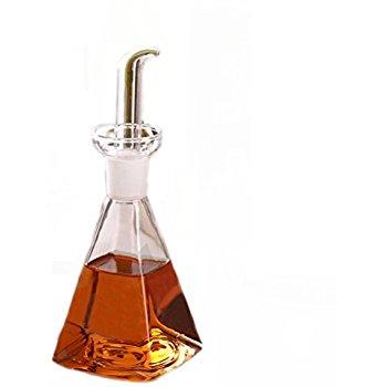 ELETON Olive Oil Dispenser Oil Bottle Glass with No Drip Bottle Spout - Oil Pourer Dispensing Bottles for Kitchen - Olive Oil Glass Dispenser to Control Cooking Vegetable Oil and Vinegar(16 oz)