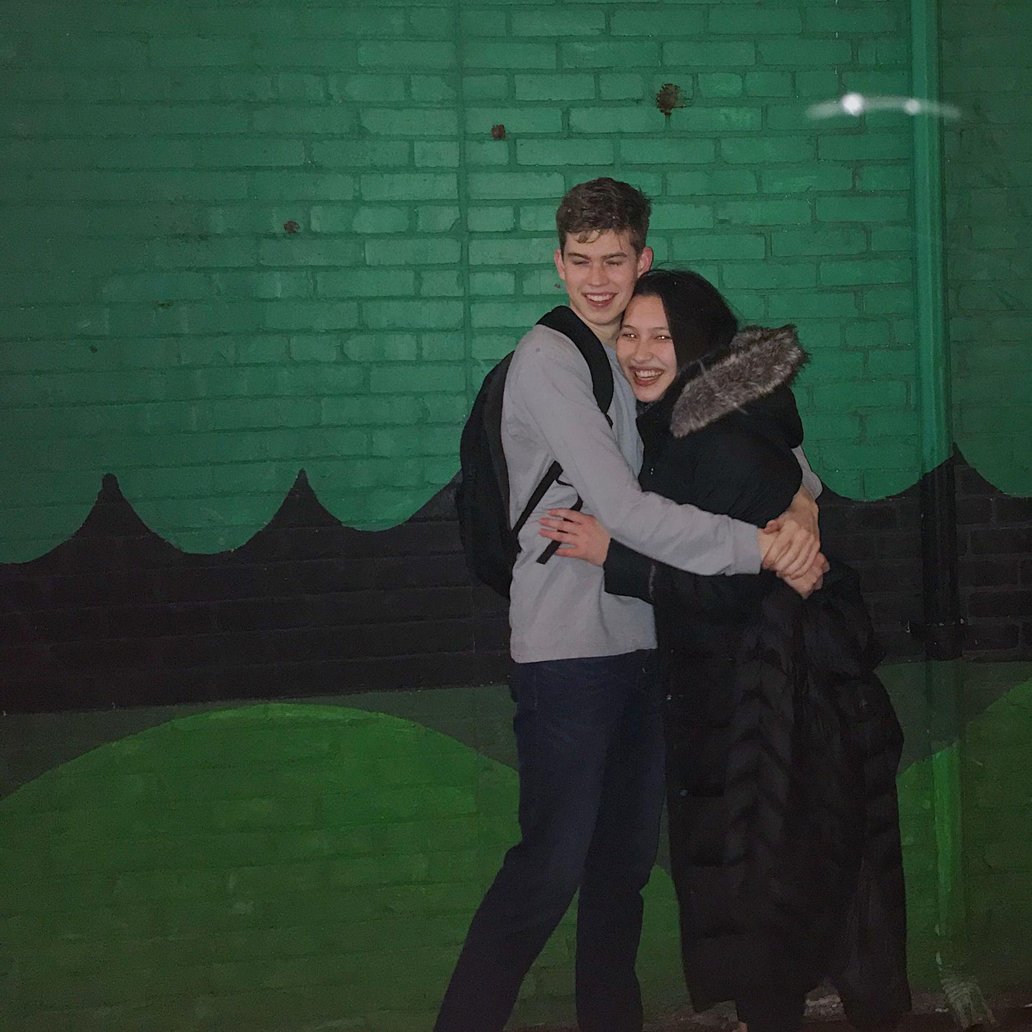 One of our first photos as an official couple :)