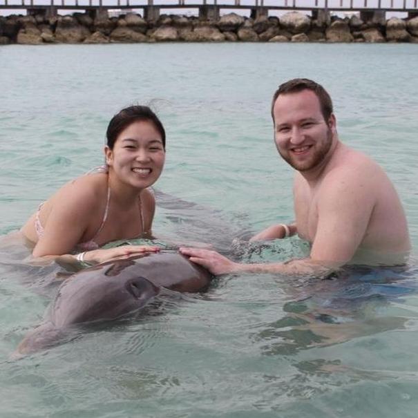 Swimming with dolphins in the Bahamas | April 2017
