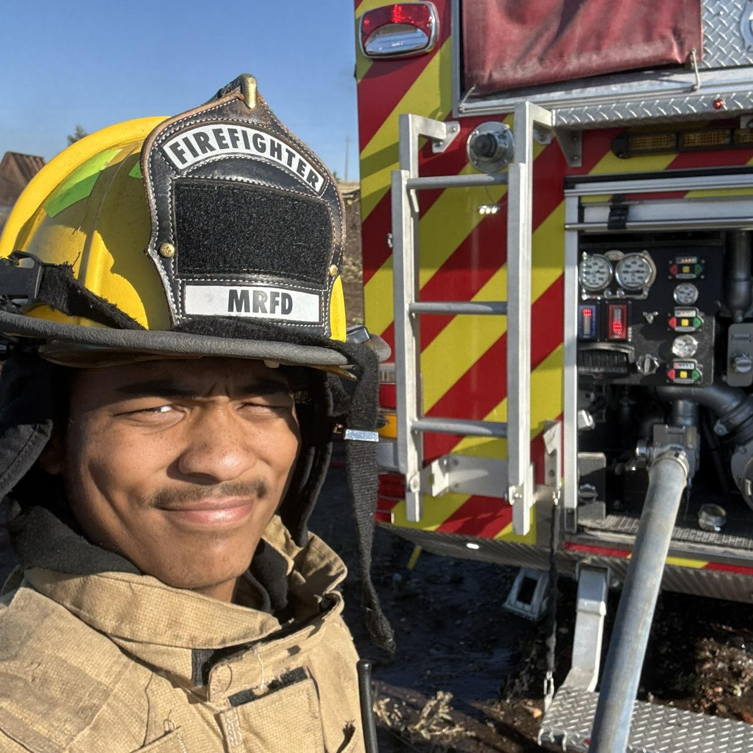 He did make a pretty cute firefighter