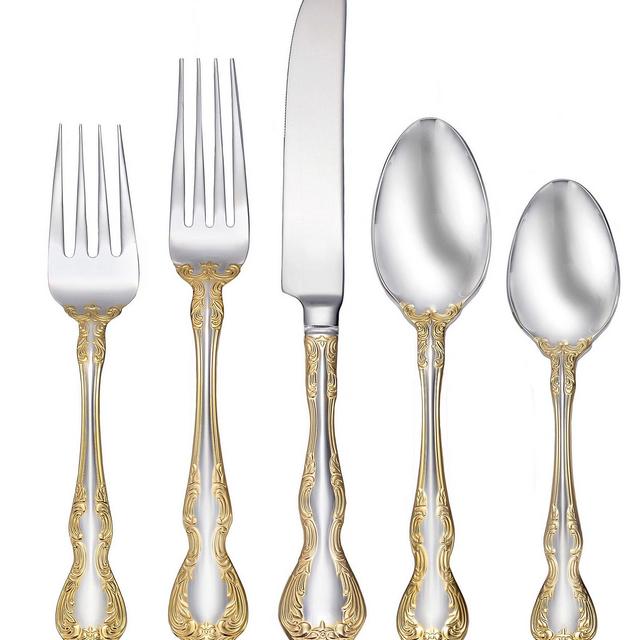 OneidaGolden Mandolina 45-Piece Stainless Steel Flatware Set
