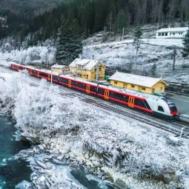 Train through Norway