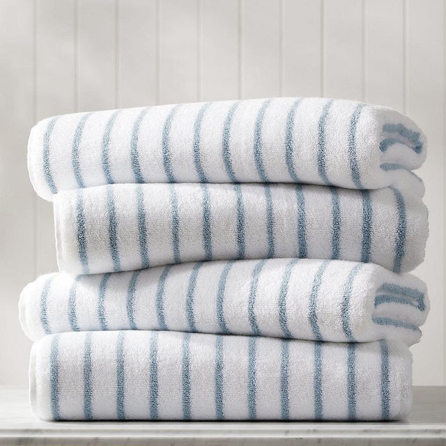 Sonoma Stripe Turkish Cotton Bath Towel Set