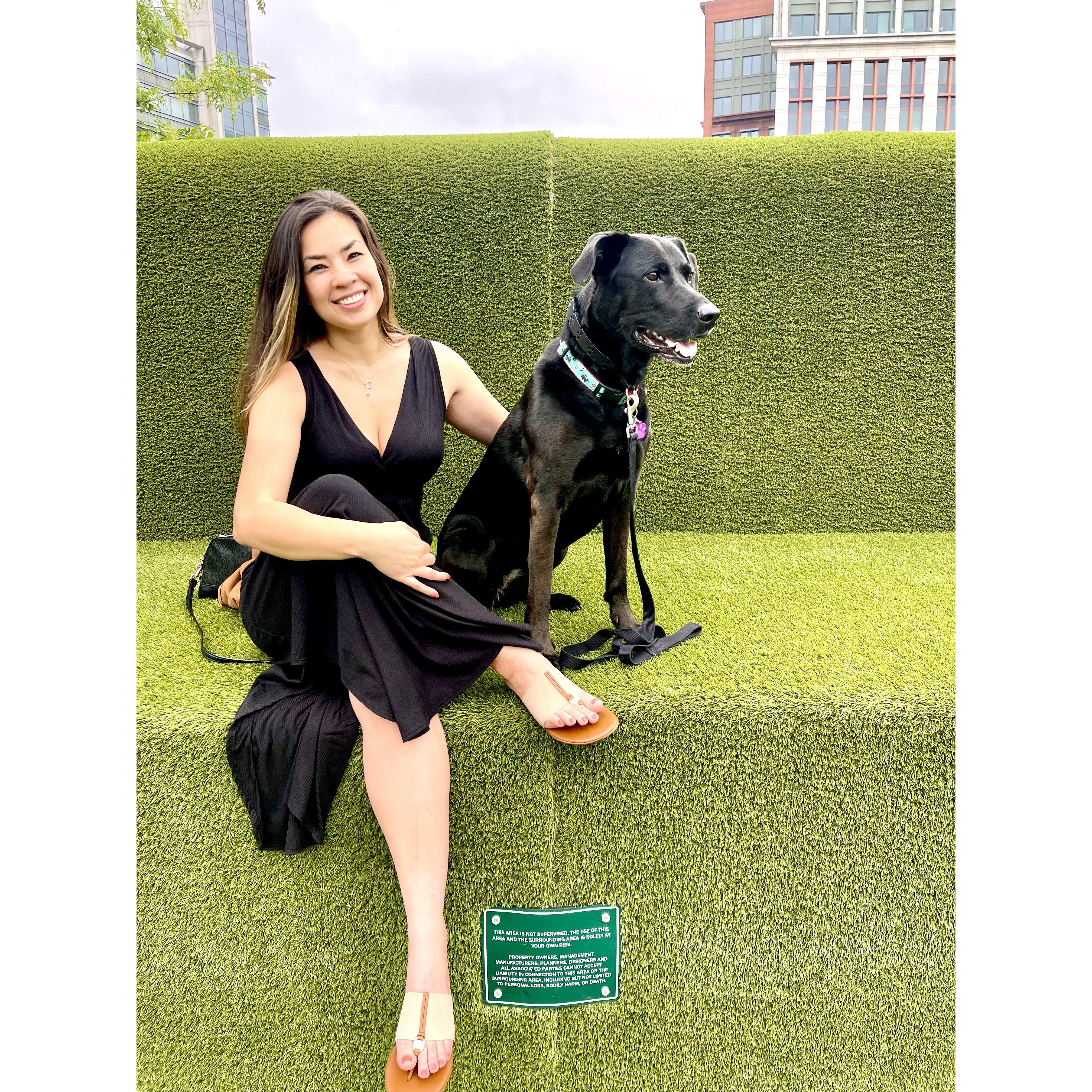 One of Bernadette's first photos with Zoey - one of Keith's favorites!