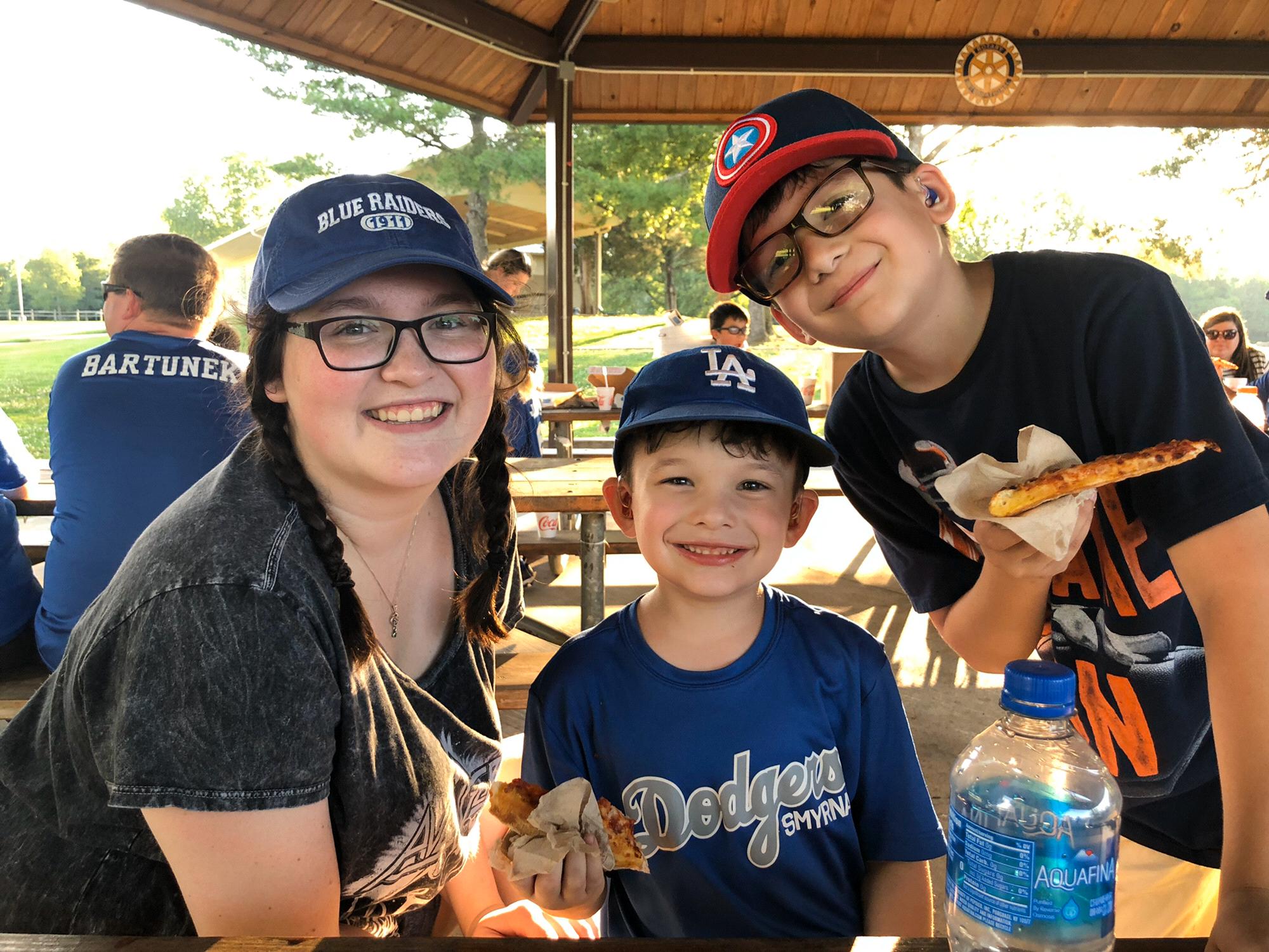 Kohen's end of season pizza party