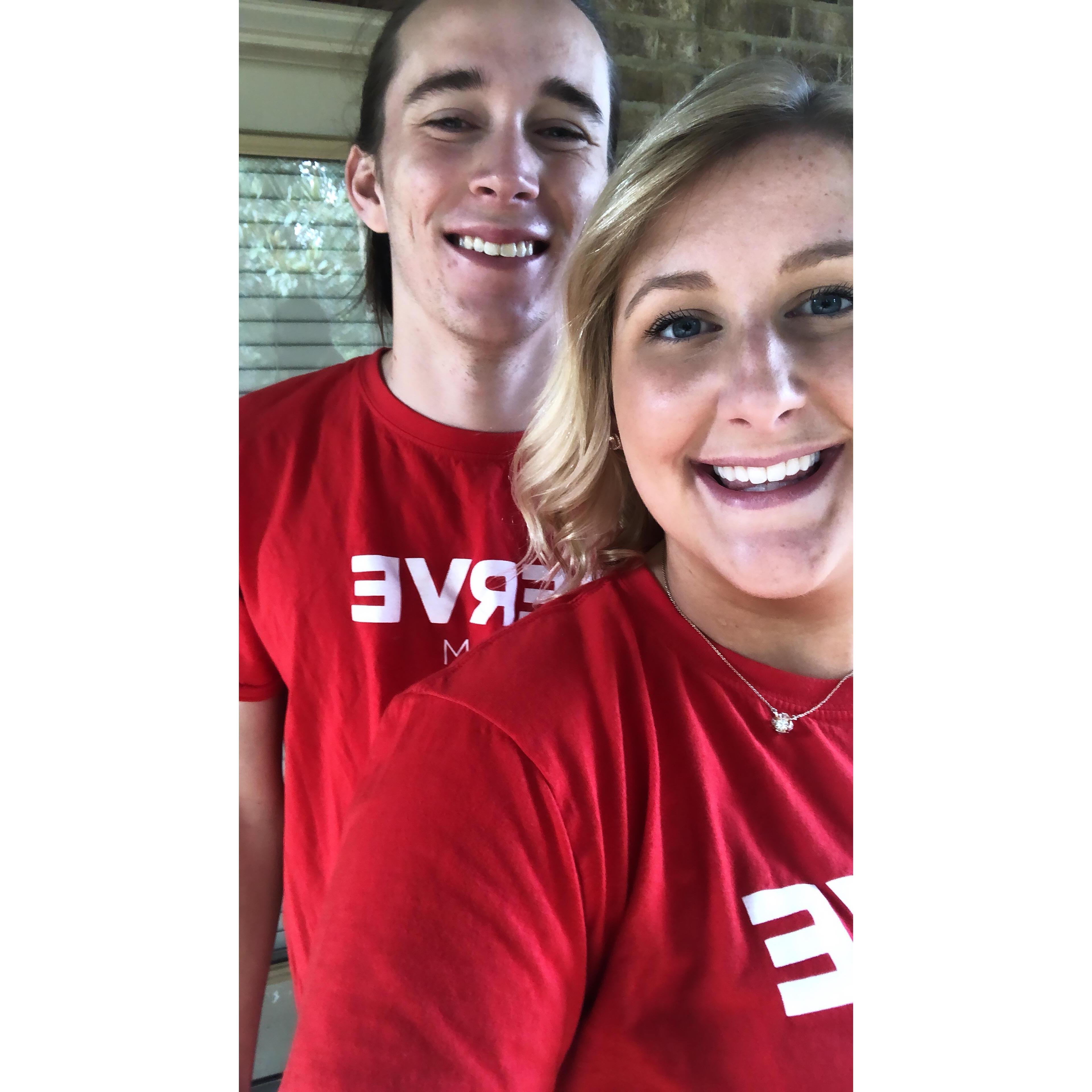 First serve day together