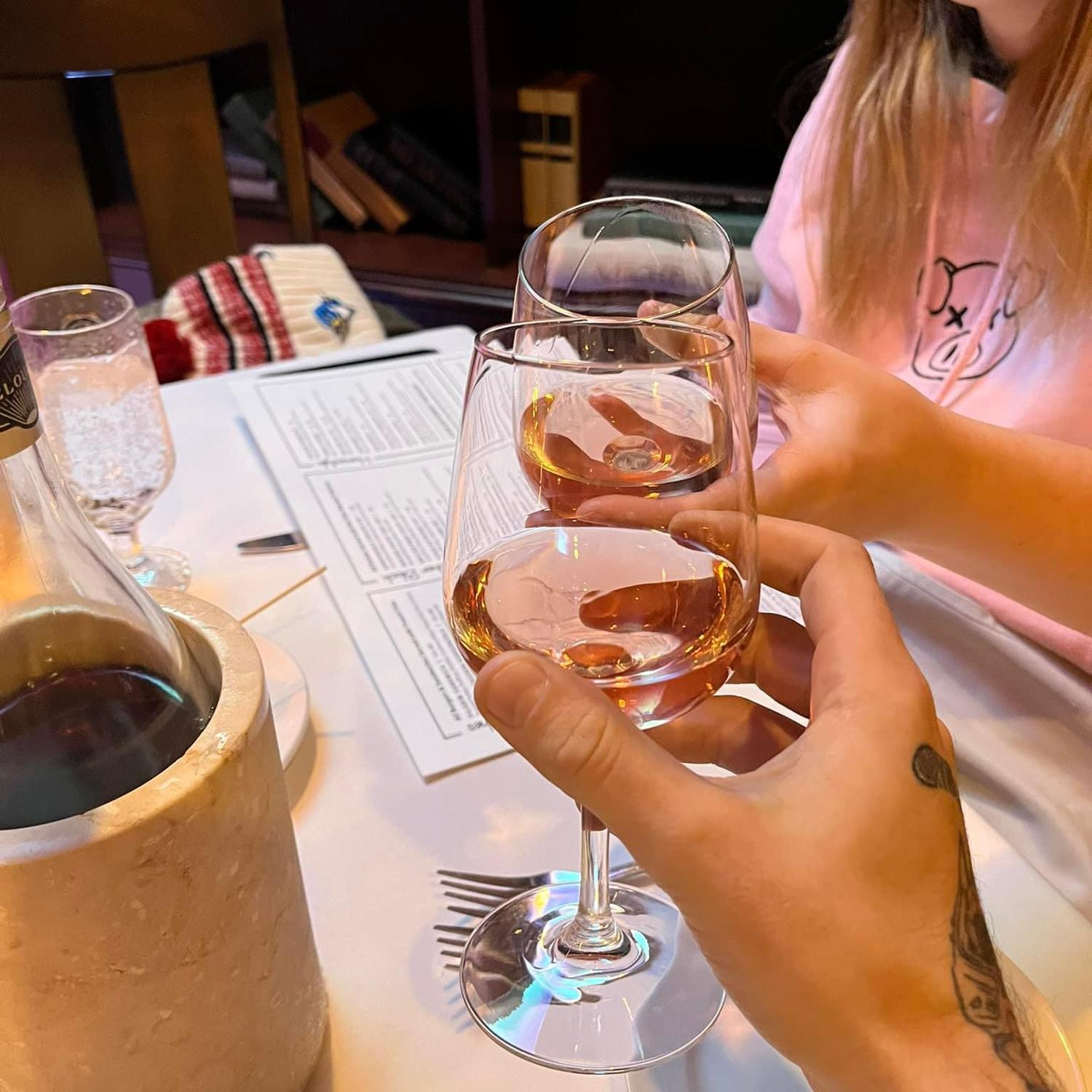First toast as an engaged couple!!