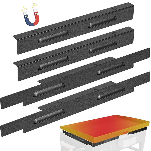 Wind Guards for Blackstone 28 inch Griddle, Magnetic Wind Screens, Blackstone Griddle Accessories, Fit with Hood, Rear Grease Cup and Side Shelf, Heat Shield for Side Table, Grilling Gifts, Black