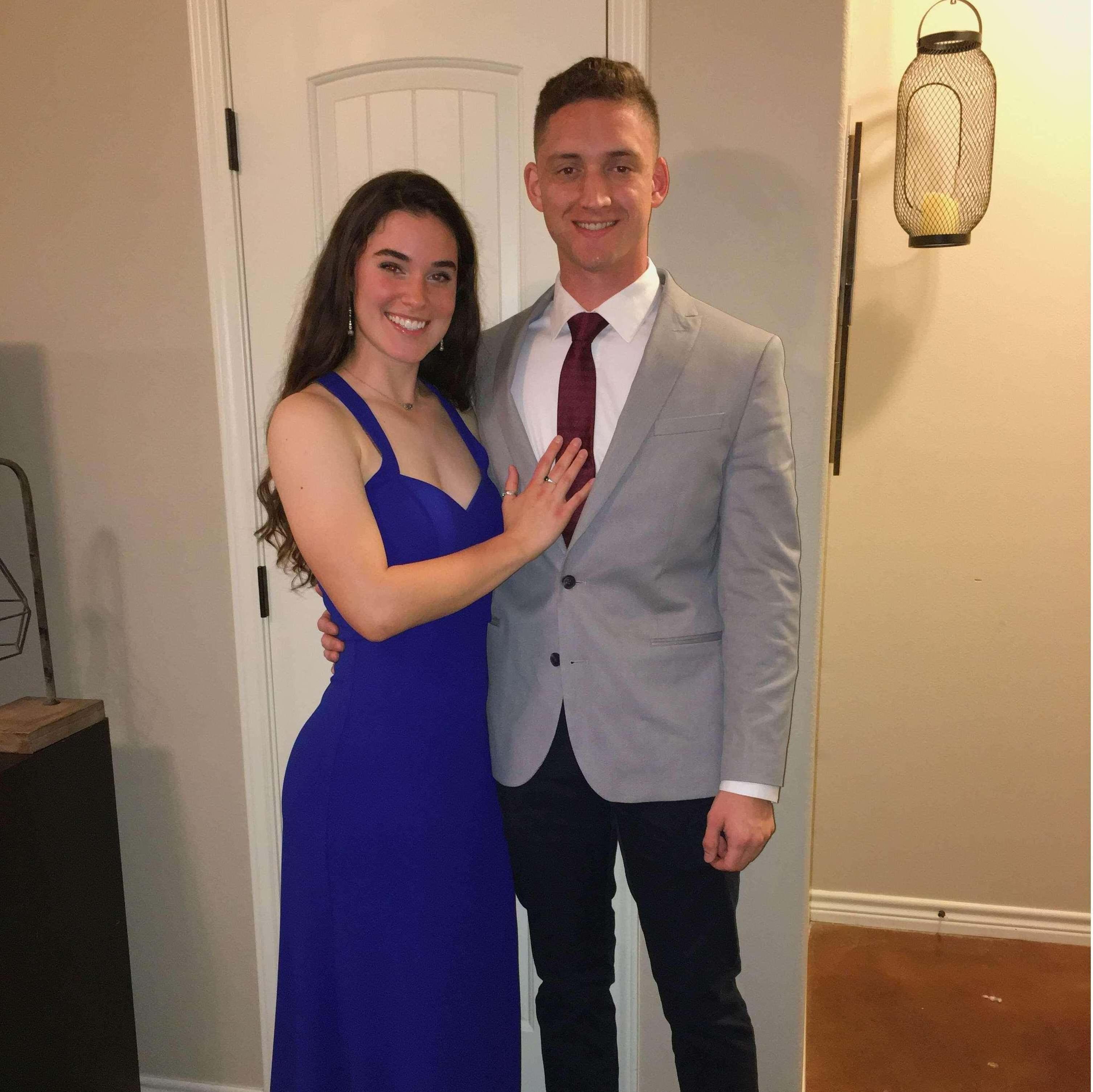 March 6, 2021 - Our first official (and very fancy) date at Luigi's! Shout out to my sister Olivia for taking this one! ;)