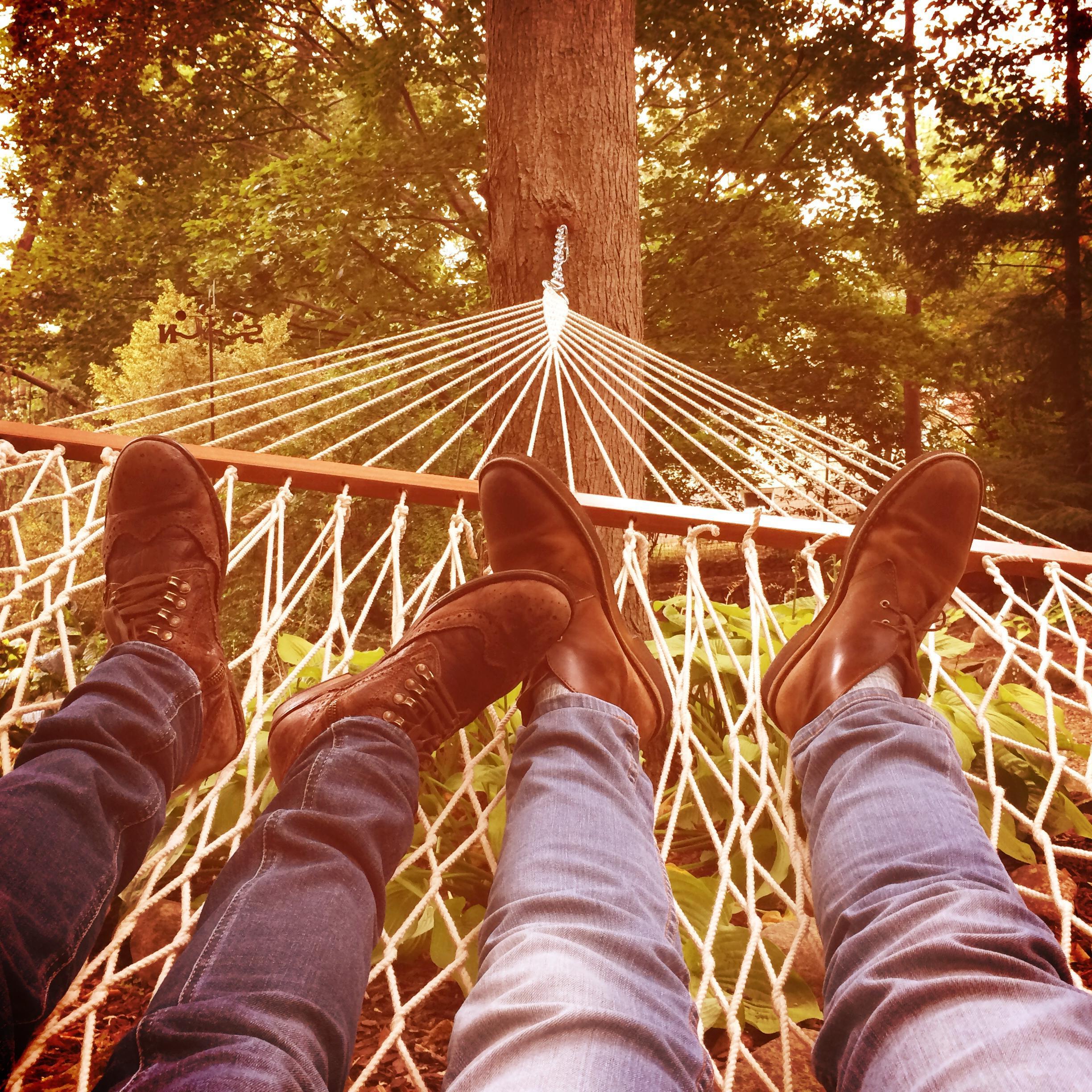 Swingin' and dreamin' about our wedding in Mills Park, in Mills Park. Sept 2014.