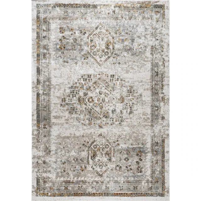 Nuloom Lucille Faded Vintage Medallion Indoor Area Rug - Beige 4' 3" x 6' 3"