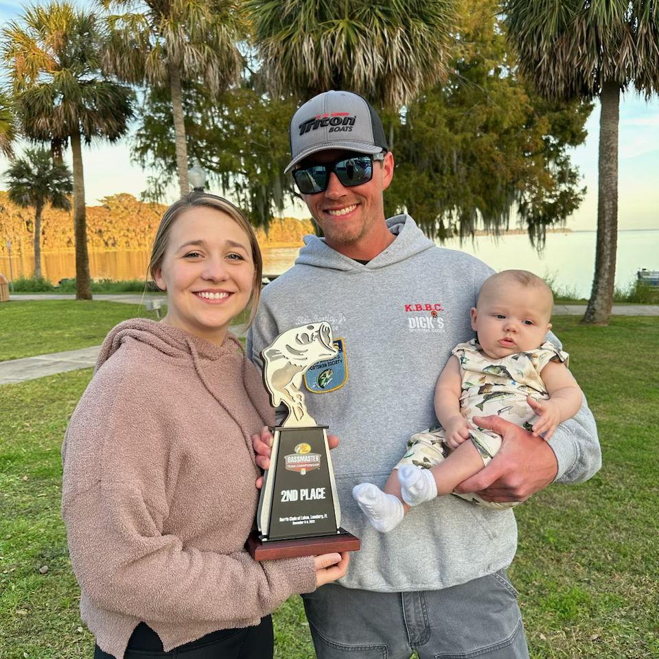 Congrats daddy! 2nd Place Bassmaster Team Championship! Florida 2023