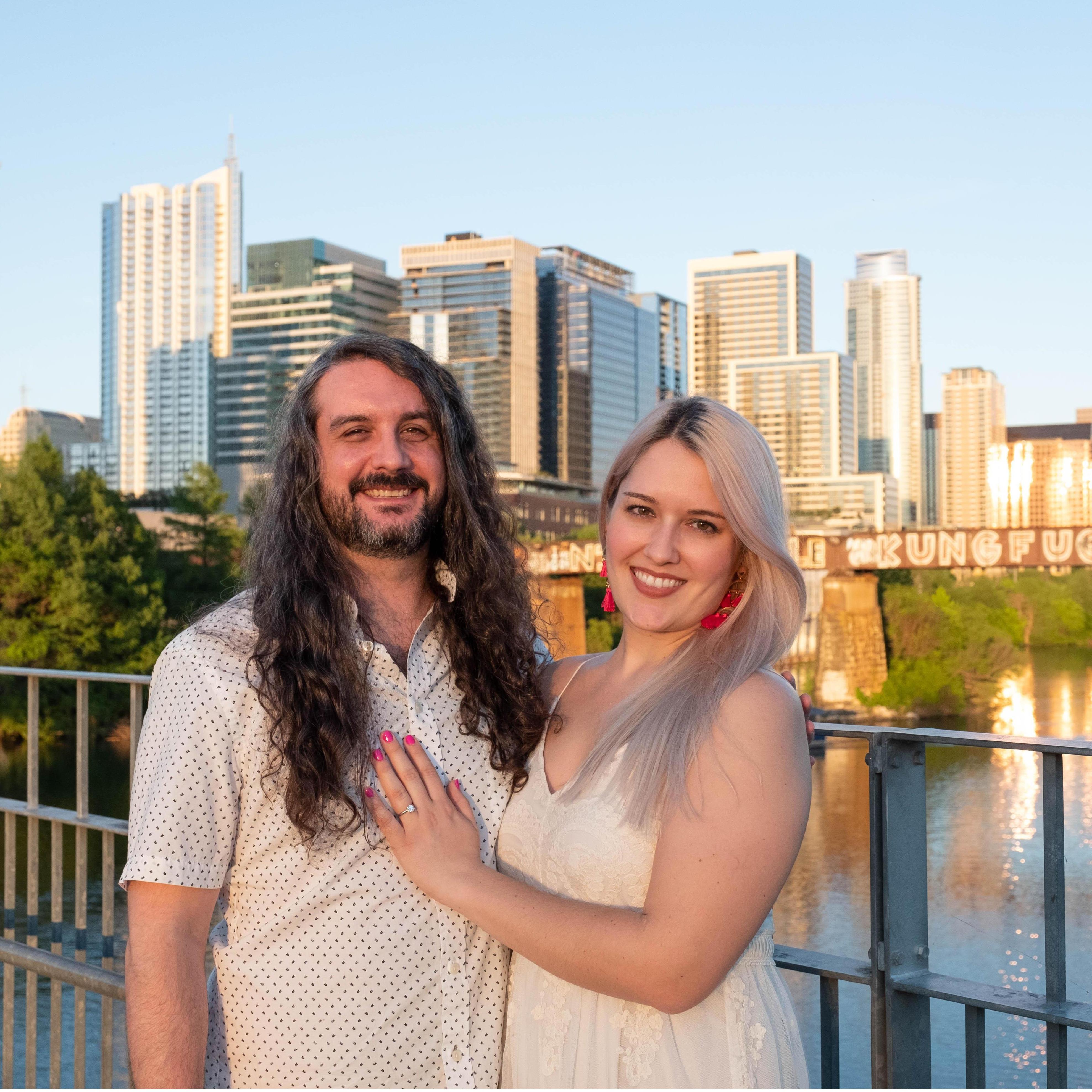 Engagement shoot at Zilker Park