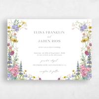 White Wedding Invitation - Harley Landscape