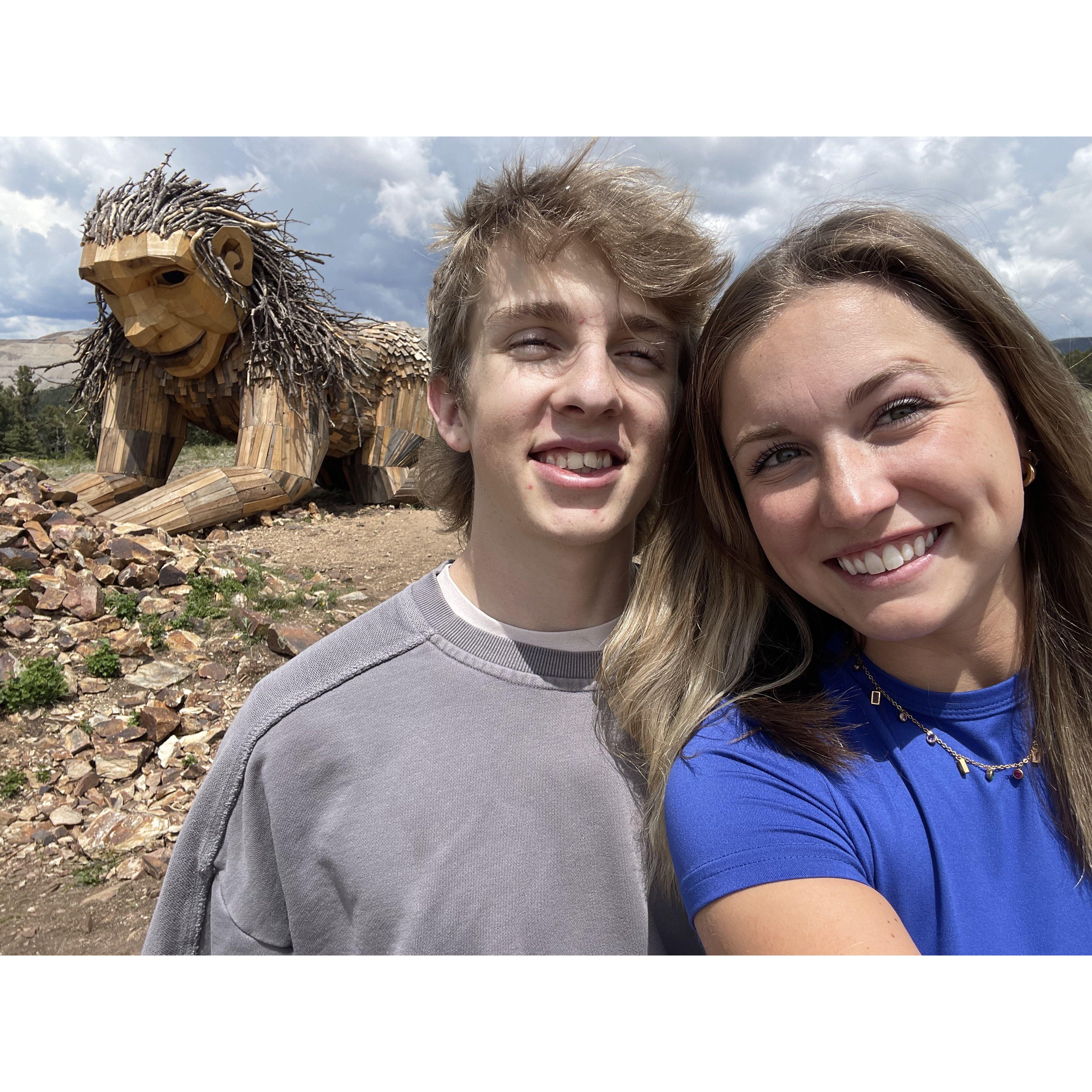 June 10th,  2024 - Visiting Braiden at his internship in Cripple Creek.