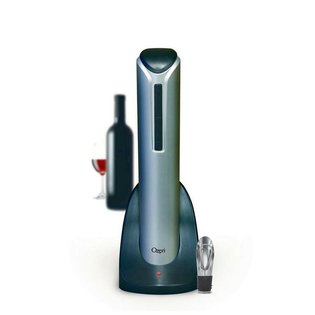 Pro Electric Wine Bottle Opener with Pourer, Stopper and Foil Cutter
