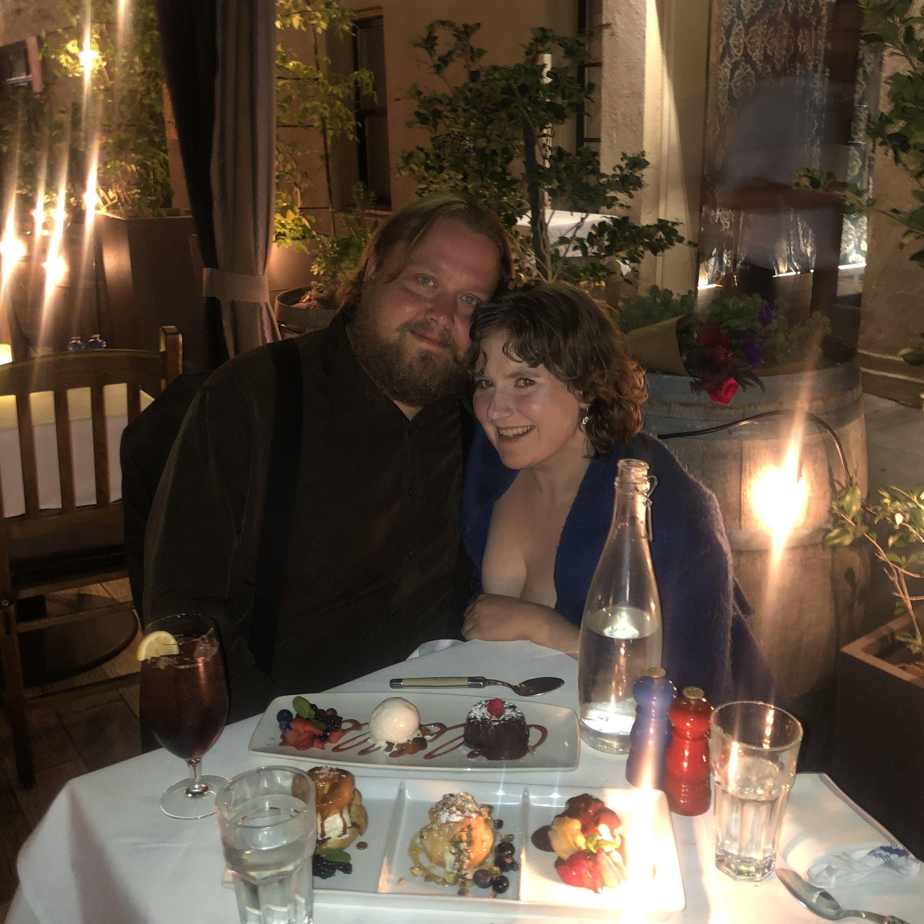 Our 8th anniversary, when we decided to get married!
