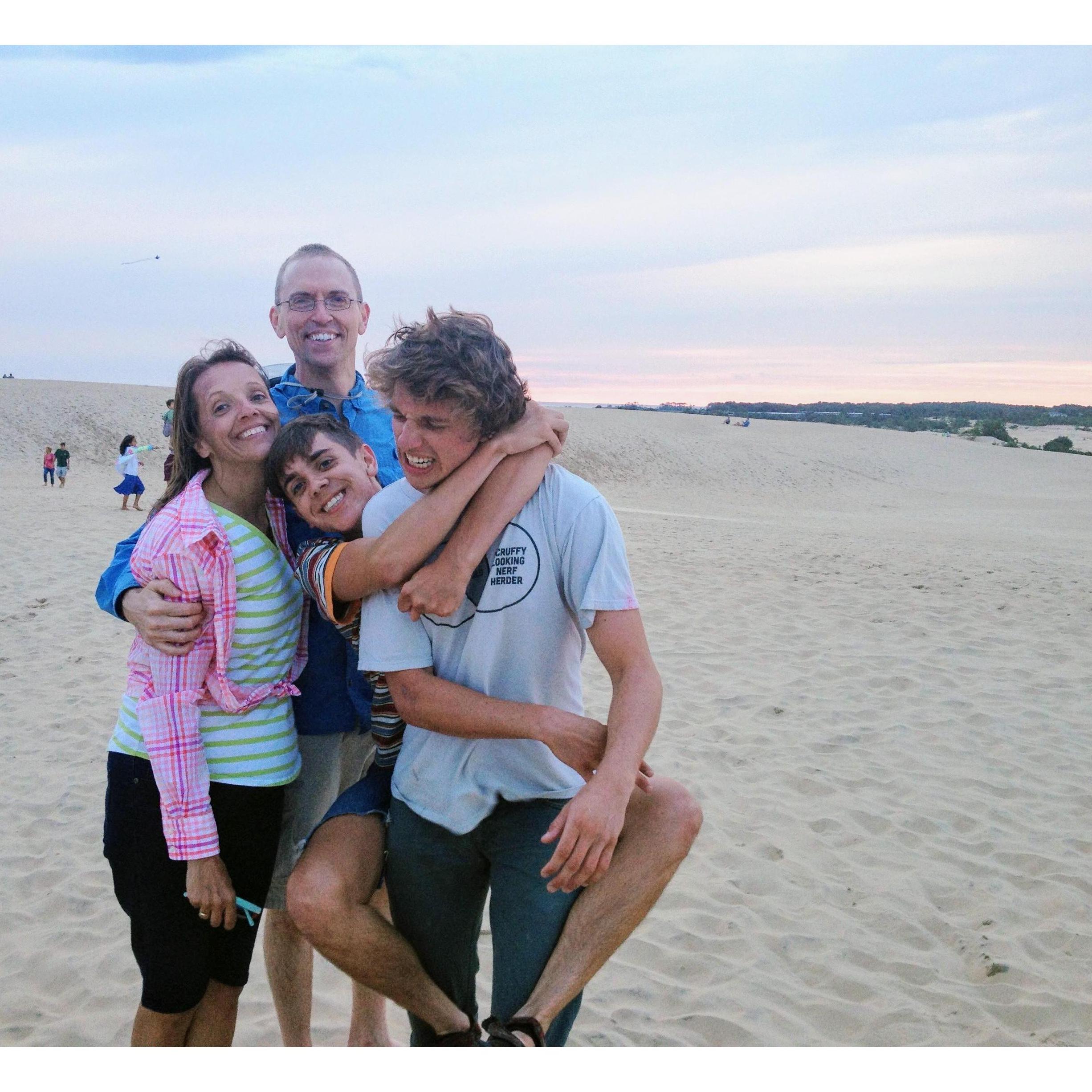 Left to right: June (mom), Dewey (stepdad), John (brother), David