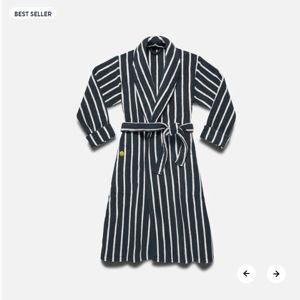 Super-Plush Robe (Color: KULE Striped Navy, Size: XL)