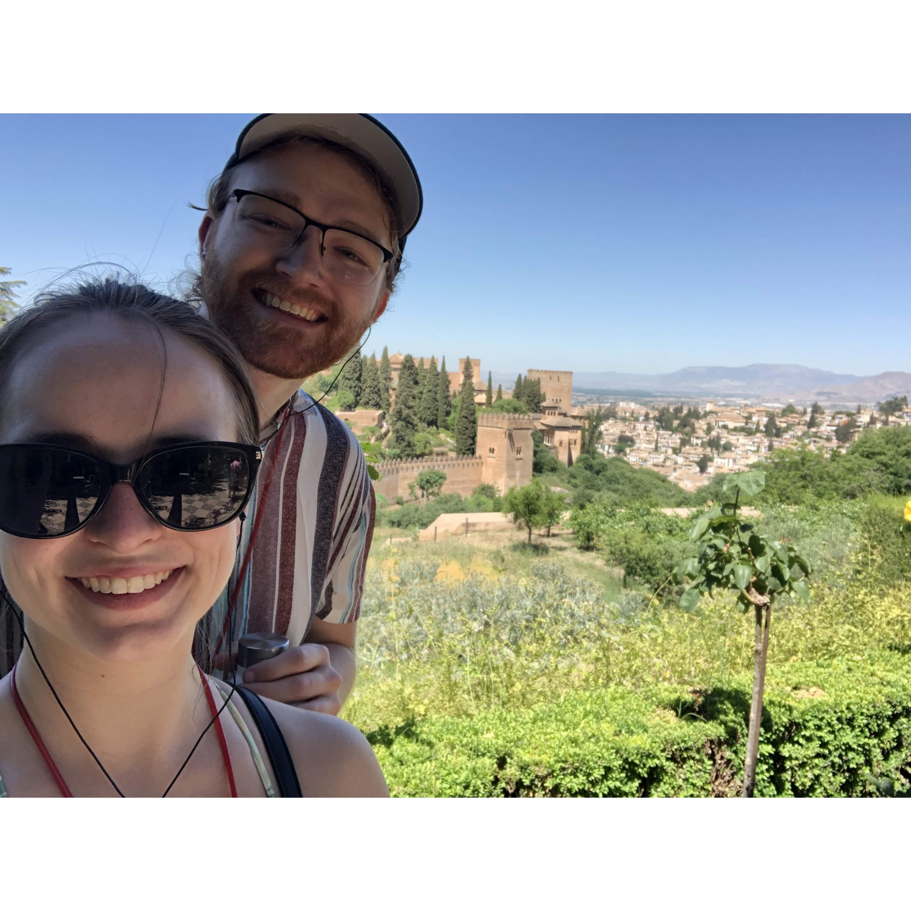 In the Alhambra, overlooking the city of Granada, Spain, 2022