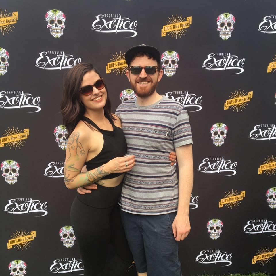 At a Taco Festival in Denver, doing what Mary does best!